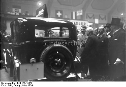 Adolf Hitler at the Berlin auto show